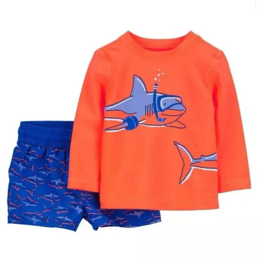 Carter’s Baby Boy 2 Piece Shark Swim Suit Set